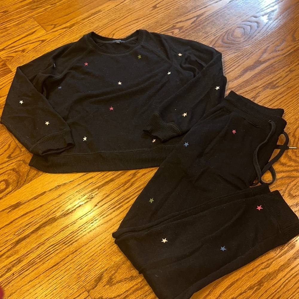 Rails Women’s Jet Black Star Matching Set Size XS